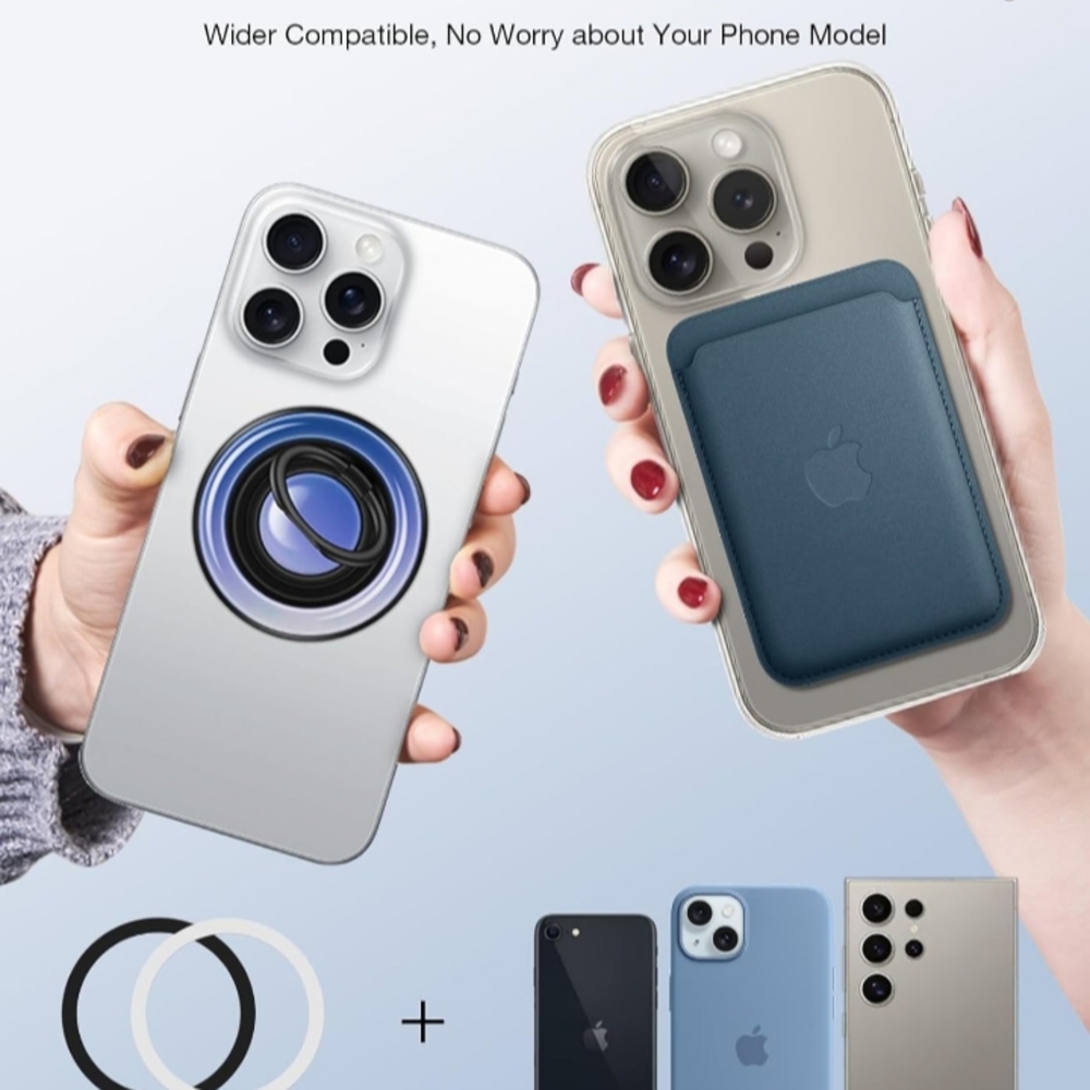 360° FIDGET SPINNER MAGNETIC PHONE GRIP RING KICKSTAND. NEW. APPLE OR ANDROID - Picture 6 of 7